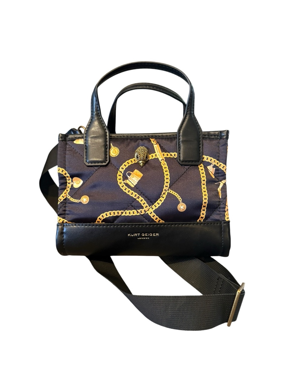 Kurt Geiger London Extra Small Quilted Recycled Shopper Tote Bag - Picture 3 of 10